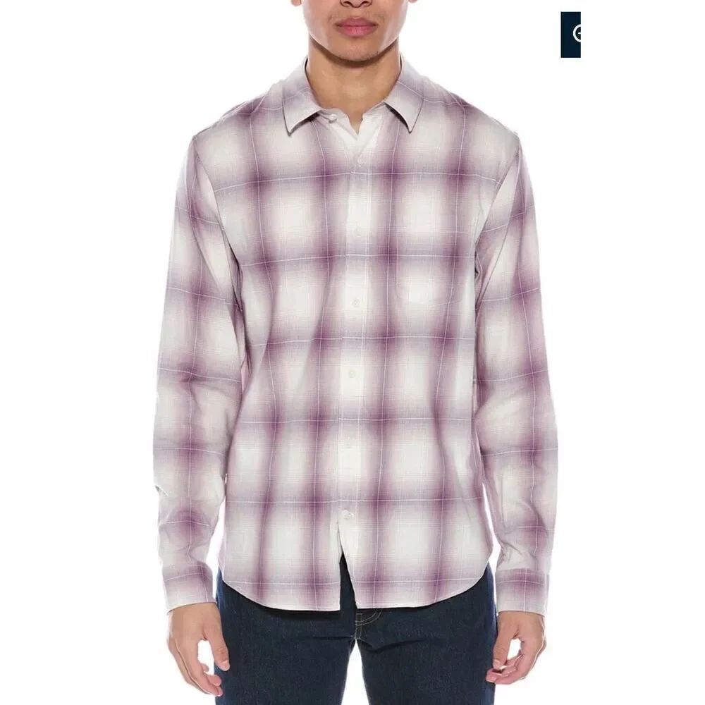 VINCE MIRAGE PLAID CLASSIC FIT SHIRT NWT Size Medium
